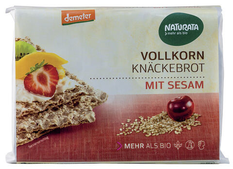Naturata Sesam-Vollkorn-Knäckebrot, demeter 250g