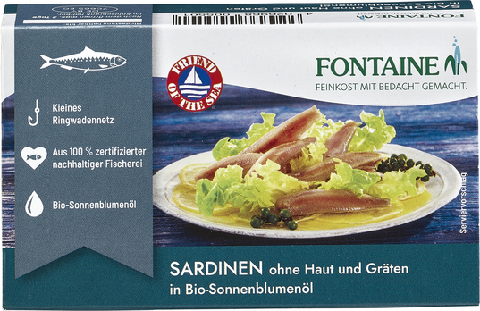 Fontaine Sardinen ohne Haut & Gräten 120g