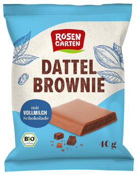 Rosengarten Dattel-Brownie Vollmilch 40g