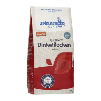 Spielberger Dinkelflocken, Großblatt, demeter - 500g