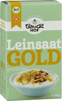 Bauckhof Gold Leinsaat geschrotet, glutenfrei 200g