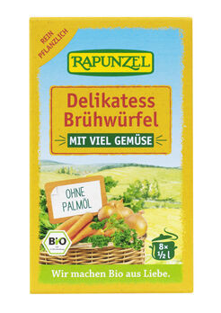Rapunzel Gemüse-Brühwürfel Delikatess mit Bio-Hefe 8 Stück