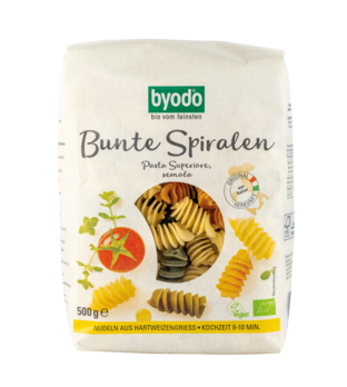 Byodo bunte Spiralen, semola 500g