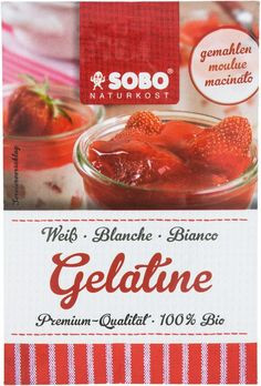Sobo Bio Gelatine, gemahlen, weiß, 9g