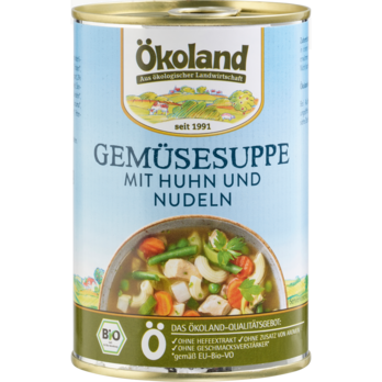 ökoland Gemüsesuppe mit Huhn 400ml