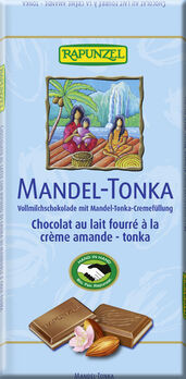 Rapunzel Vollmilch Schokolade Tonka-Mandel 100g