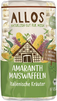 Allos Amaranth Maiswaffeln italienische Kräuter 100g