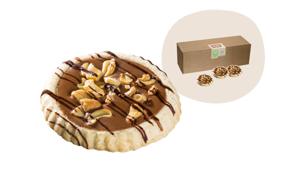 Rosengarten Nougat-Cashew-Tartelette 20 Stück 1000g