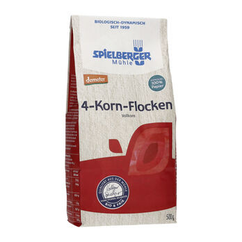 Spielberger 4-Korn Flocken, demeter - 500g