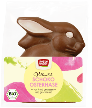 Rosengarten Vollmilch-Osterhase sitzend 60g/S