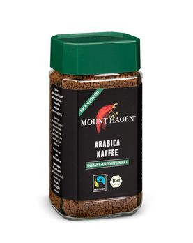 Mount Hagen Löslicher Bohnenkaffee, entkoffeiniert 100g/A