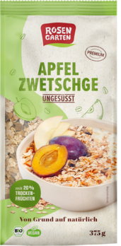 Rosengarten Apfel-Zwetschge-Müsli ungesüßt 375g/A