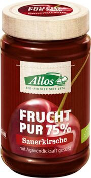 Allos Frucht Pur 75% Aufstrich Sauerkirsche 250g