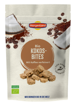 MorgenLand Kokos-Bites Kaffee Kokossnack 125g