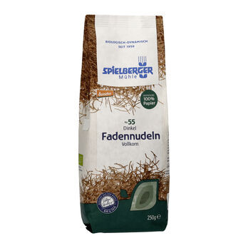 Spielberger Dinkel Fadennudeln, Vollkorn, demeter 250g