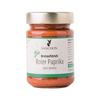 Sanchon Brotaufstrich Roter Paprika 190g