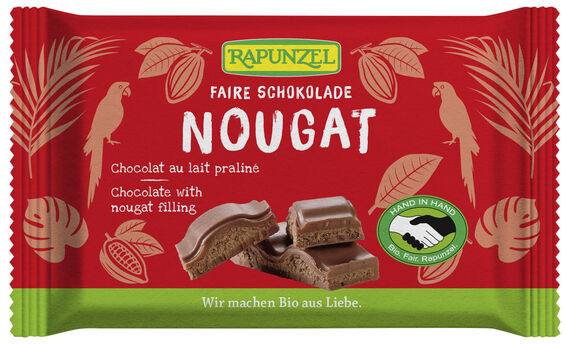 Rapunzel Cristallino Nougat-Schokolade 100g