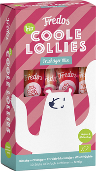 Fredos Coole Lollies Fruchtiger Mix Wassereis 10 Stück 300ml