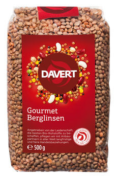 Davert Gourmet Berglinsen 500g