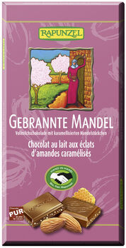 Rapunzel Vollmilch Schokolade Gebrannte Mandel HIH 100g