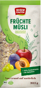 Rosengarten Früchte-Müsli - ungesüßt 2kg