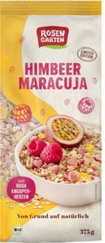 Rosengarten Frühlingsmüsli Himbeer-Maracuja 375g/S