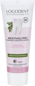 LOGONA Kräuterzahngel Rosmarin MENTHOLFREI Logodent 75ml