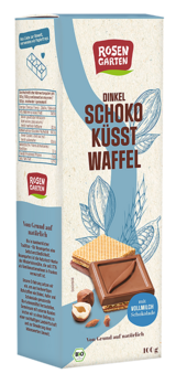 Rosengarten Schoko küsst Waffel Vollmilch 100g/A