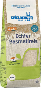 Spielberger Echter Basmatireis, weiß, demeter 500g