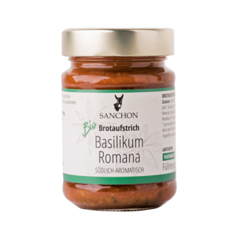 Sanchon Brotaufstrich Basilikum Romana 190g