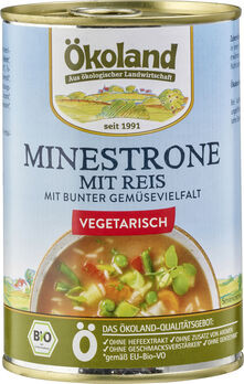 ökoland Minestrone mit Reis, vegetarisch 400ml