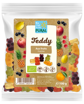 Pural Fruchtgummi Bio Teddy 100g/A