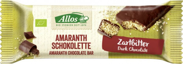 Allos Amaranth Schokolette Zartbitterriegel 25g