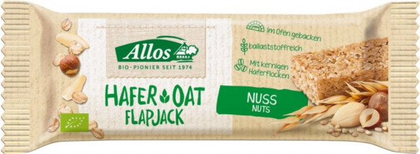 Allos Hafer Flapjack Nuss 50g