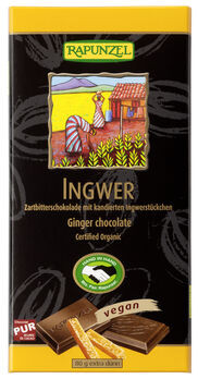 Rapunzel Zartbitter Schokolade mit Ingwer 80g