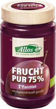 Allos Frucht Pur 75% Aufstrich Pflaume 250g