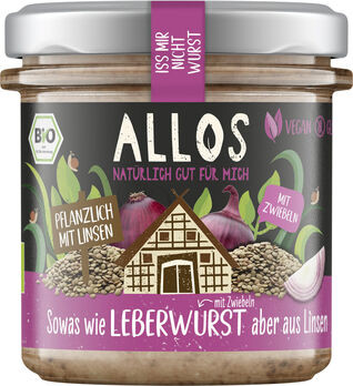 Allos Iss mir nicht Wurst Leberwurst mit Zwiebeln 135g