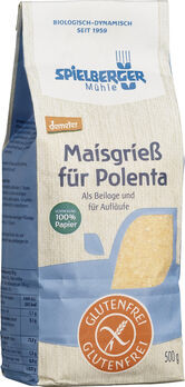 Spielberger Maisgrieß für Polenta, glutenfrei, demeter - 500g