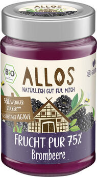Allos Frucht Pur 75% Aufstrich Brombeere 200g