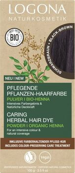 LOGONA Pflegende Pflanzen-Haarfarbe Pulver Kaffeebraun 100g