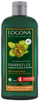 LOGONA Farbreflex Shampoo Braun-Schwarz Bio-Haselnuss 250ml