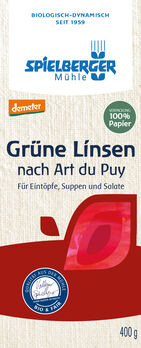 Spielberger Grüne Linsen, demeter - 400g