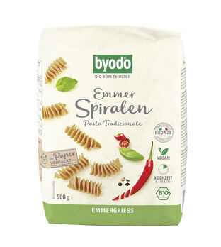 Byodo Emmer Spiralen, semola 500g