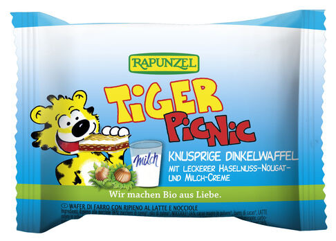 Rapunzel Tiger-Picnic-Vollkornwaffel mit Füllung 15g
