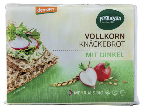 Naturata Vollkorn-Knäckebrot mit Dinkel, demeter 250g