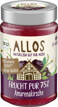 Allos Frucht Pur 75% Aufstrich Amarenakirsche 200g