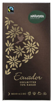 Naturata Edelbitter Schokolade Ecuador 70% Kakao 100g